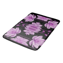 Rot-violett-Lotus Badematte