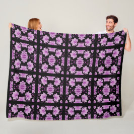 Rot-violett-Lotus Fleecedecke
