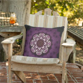 Rot-violett-Lotus Kissen