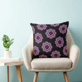 Rot-violett-Lotus Kissen
