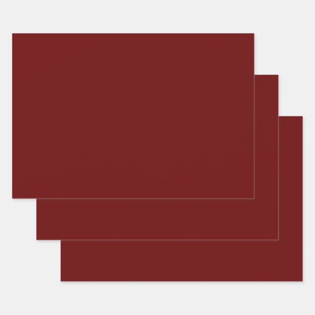 Rot (Vollfarbe) Geschenkpapier Set (Set)