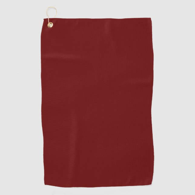 Rot (Vollfarbe) Golfhandtuch (Vorderseite)