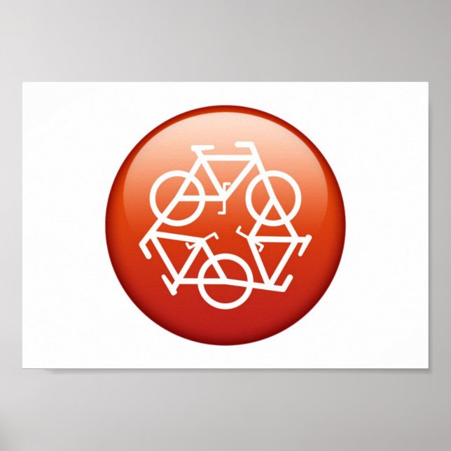 Rot von Petr Kratochvil Poster gerecycelt (Vorne)