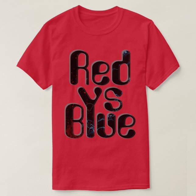 Rot vs. Blau 1 T-Shirt (Design vorne)