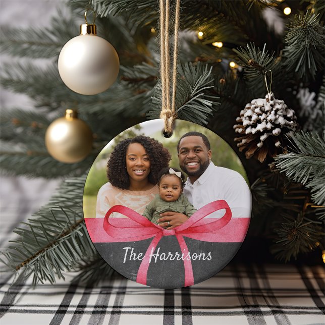 Rot | Weihnachten im Foto Keramik Ornament (Von Creator hochgeladen)