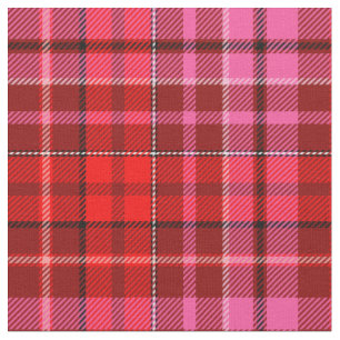 Rot-Weinrotes-Pink-Karo-Tartan-Design Stoff