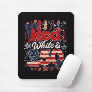 Rot Weiß 250 Jahre Amerikanische Freiheit 1776-202 Mousepad