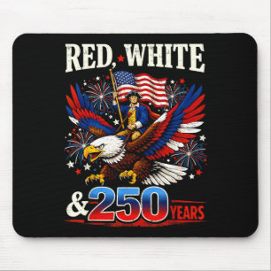 Rot Weiß 250 Jahre Geburtstag USA für Männer Fraue Mousepad
