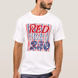 Rot Weiß & 250 Streifen T-Shirt