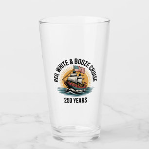 Rot Weiß & Alkohol-Kreuzfahrt 250. Jahre 4. Juli  Glas