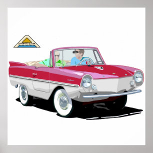 Rot-Weiß-Amphicar Poster
