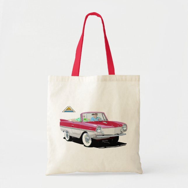 Rot-Weiß-Amphicar Tragetasche (Vorne)