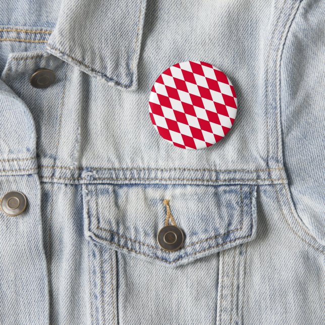 Rot-Weiß-Bayern-Muster für die Diamantflagge Button (Beispiel)