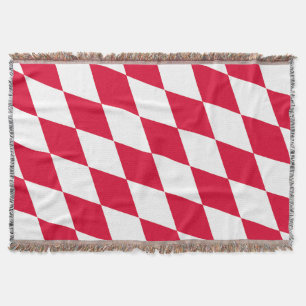 Rot-Weiß-Bayern-Muster für die Diamantflagge Decke