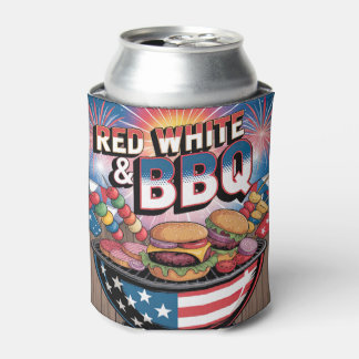 Rot Weiß & BBQ Dosenkühler