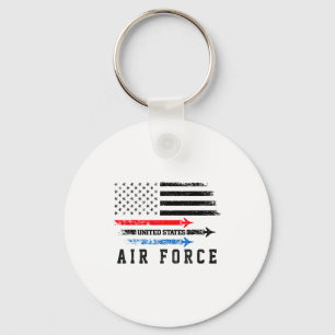 Rot Weiß Blau Air Force Überflug Stolz Amerikanisc Schlüsselanhänger
