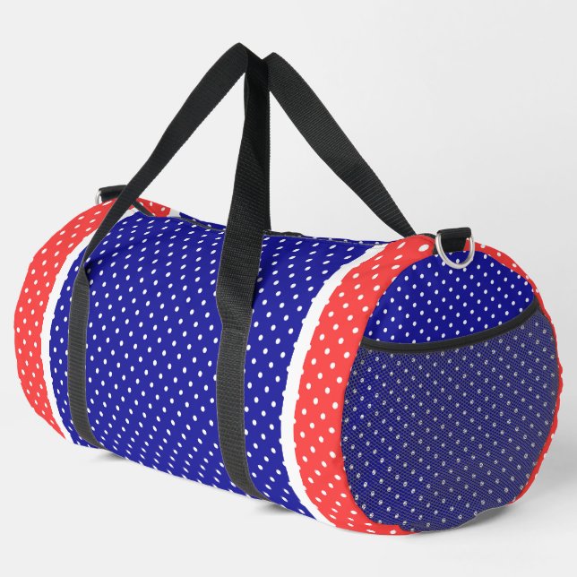 Rot Weiß Blau  Duffle Bag (Rechte Ecke)