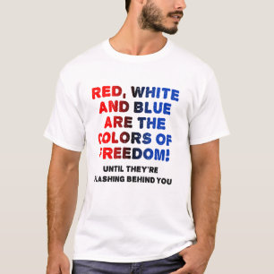 Rot Weiß Blau Lustiges T-Shirt