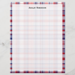 Rot, Weiß, Blau Preppy Madras Kariert