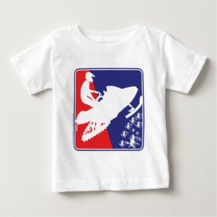 Rot-Weiß-Blau-Schlitten-Zazzle Baby T-shirt