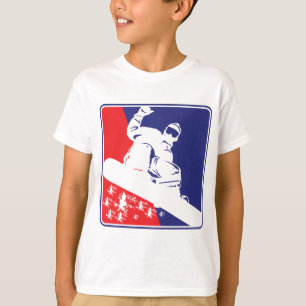 Rot-Weiß-Blau-Schneeboa T-Shirt