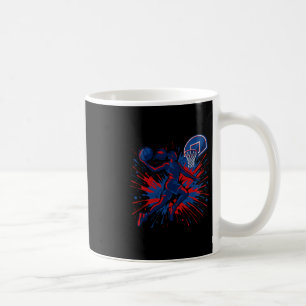 Rot Weiß Blau Sketll Farb Splash Usa Flagge Sketll Kaffeetasse