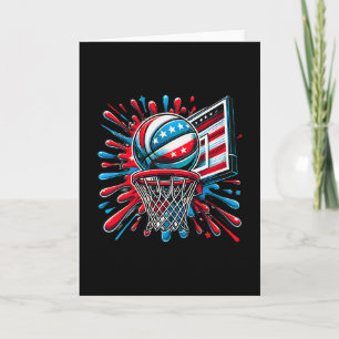 Rot Weiß Blau Sketll Farb Splash USA-Flagge Sketll Karte