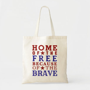 Rot Weiß Blau Tote Bag zum 4. Juli Tragetasche