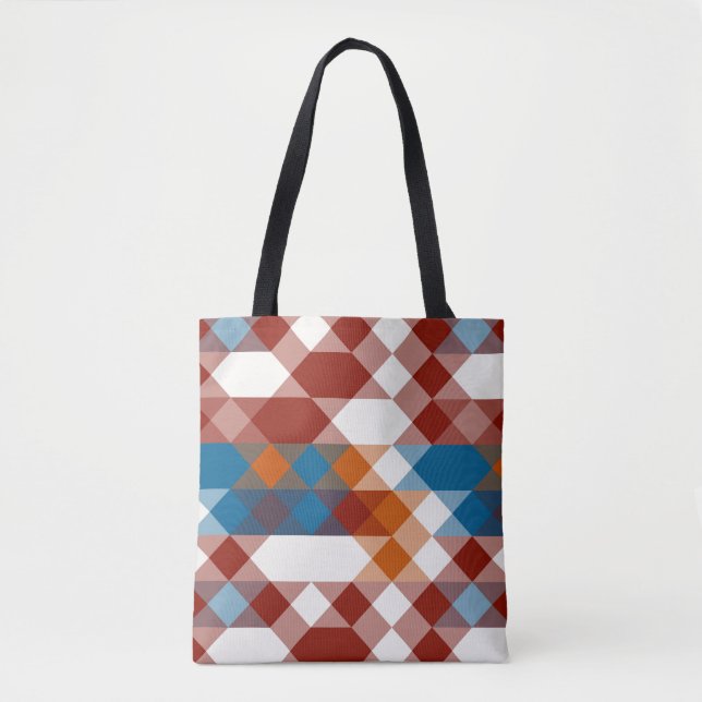 rot weiß blau und orange geometrisch (Vorderseite)