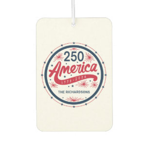Rot Weiß Blau USA 250. Jubiläum Amerikas Autolufterfrischer