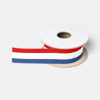 Rot-weiß-blaue Flagge Farbe Satinbandspool