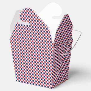 Rot, Weiß, Blue Gingham-GASTGESCHENK BOX, herausne Geschenkschachtel