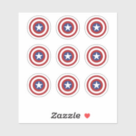 Rot/Weiß/Blue Star Round-Target-Aufkleber Aufkleber