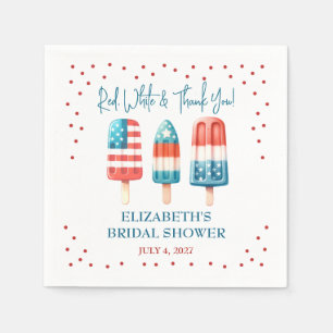 Rot, Weiß & Danke! Patriotic Popsicle Dusche Serviette