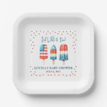 Rot, Weiß & Due! Patriotic Popsicle Baby Dusche