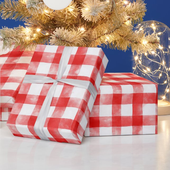 Rot-Weiß-Gestreift Geburtstag Geschenkpapier (Feiertage)