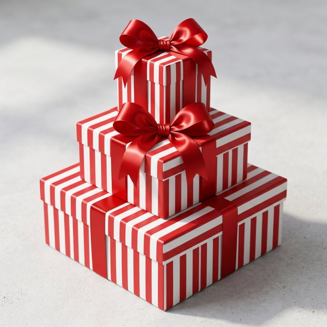 Rot-Weiß-Gestreift  Geschenkpapier (Von Creator hochgeladen)