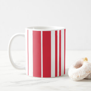 Rot-Weiß-Gestreift Küste Strand Kaffeetasse