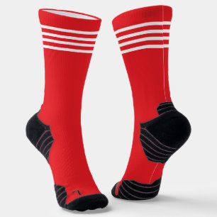 Rot-Weiß-Gestreift Socken