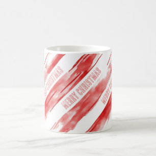 Rot-Weiß-Gestreifte Frohe Weihnachten Kaffeetasse