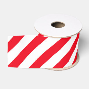 Rot-Weiß gestreifte Geschenkband-Zuckerstange Ripsband