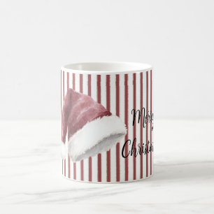 Rot-weiß gestreifter Nikolaus-Hut Weihnachten Kaffeetasse