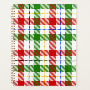 Rot-Weiß-Grünes Flanell-Karo-Design Planer
