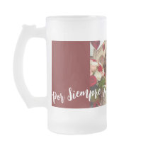 Rot-Weiß-Happy-Jubiläum Foto Spanisch