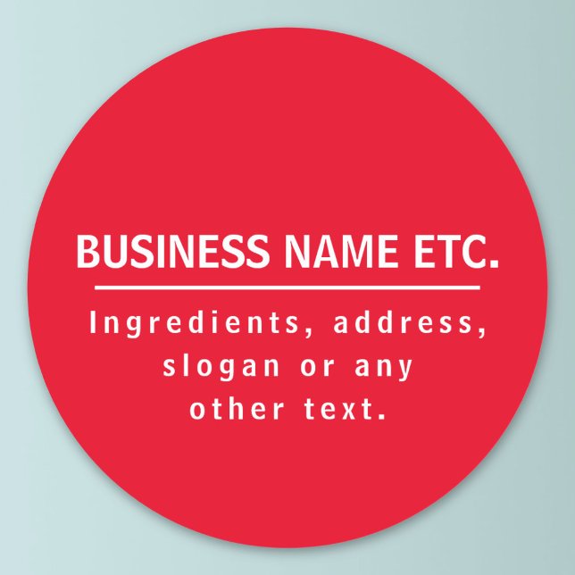 Rot-Weiß-Mehrzweck Runder Aufkleber (Von Creator hochgeladen)