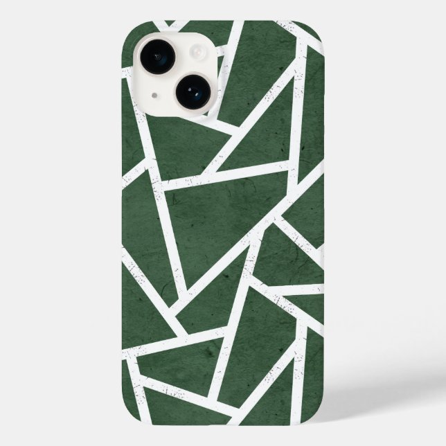 Rot-Weiß-Mosaikmuster Case-Mate iPhone Hülle (Rückseite)