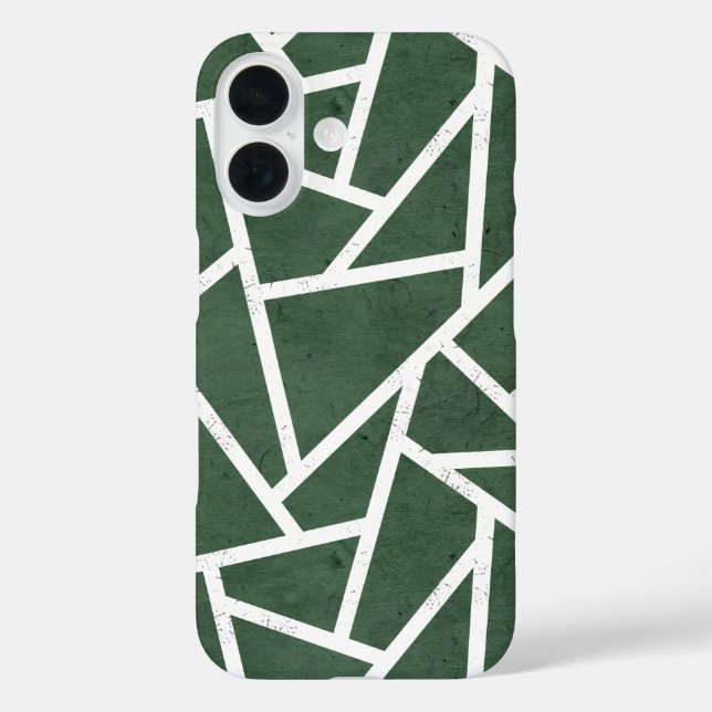 Rot-Weiß-Mosaikmuster Case-Mate iPhone Hülle (Rückseite)