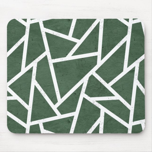 Rot-Weiß-Mosaikmuster Mousepad (Vorne)