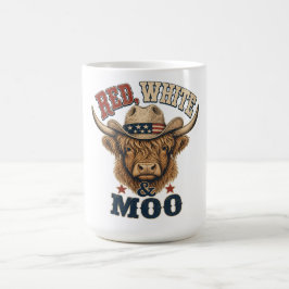 Rot, Weiß & Muh Highland-Kuh Kaffeetasse