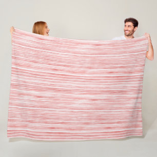 Rot-Weiß-Streifen Fleecedecke